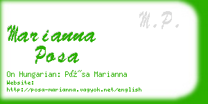 marianna posa business card